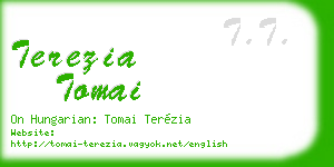 terezia tomai business card