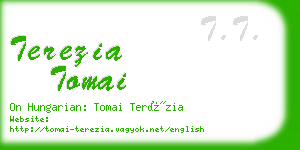 terezia tomai business card